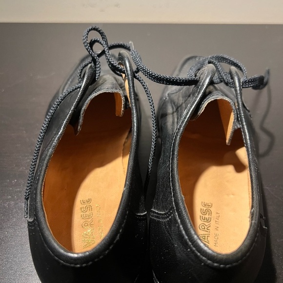 Varese Black Leather Lace-Up Shoes – Made in Italy – Women’s - Picture 5 of 6